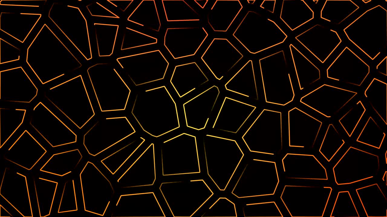 Abstract neon motion background loop orange