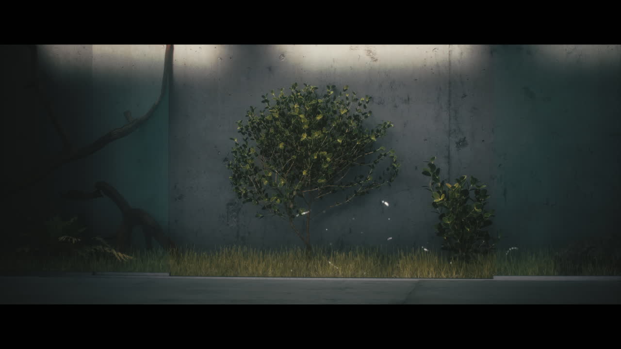 Modern Urban Garden Scene