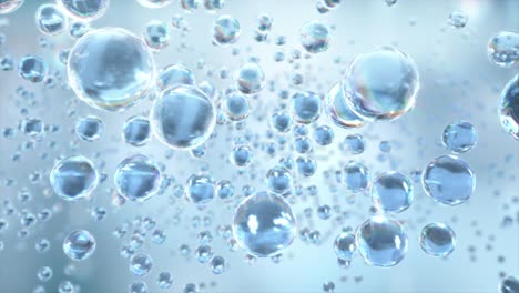 bubbles on water. cosmetic bubble design magic