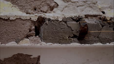construction stone texture stop motion, close up