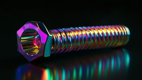 colorful rainbow screw pipe