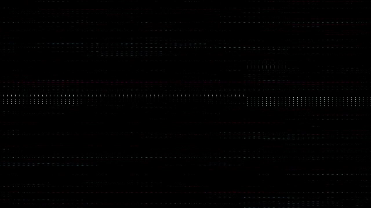 Abstract Digital Glitch Effect with Flickering Horizontal Lines