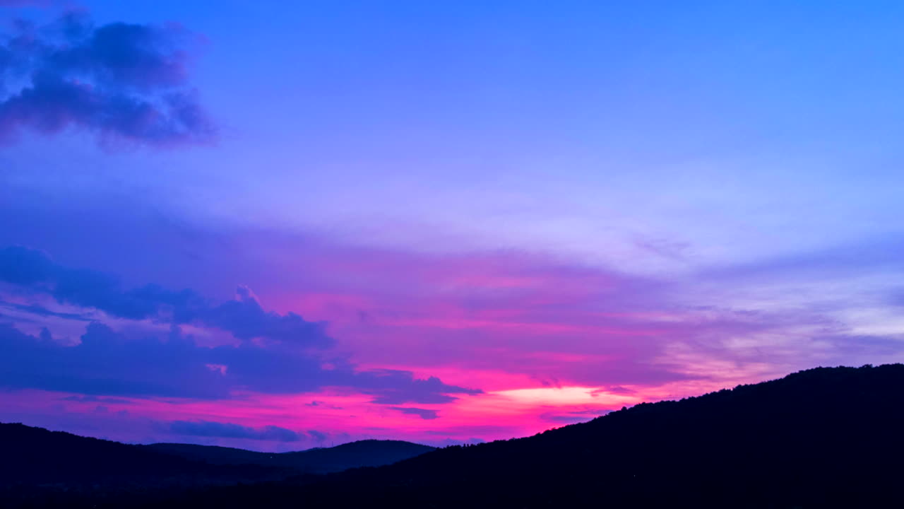 orange sky drone time laps