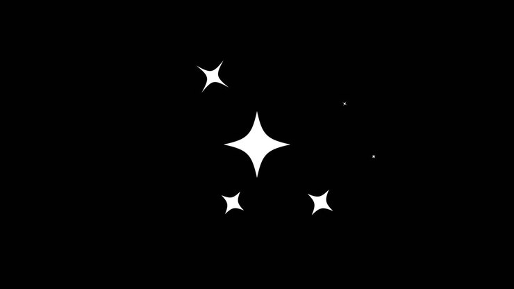 Sparkling stars in the dark