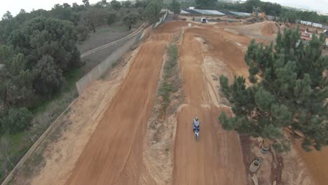 motocross apprentice learning the track