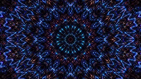 movimiento de onda de línea, forma de círculo colorido, sobre un fondo negro