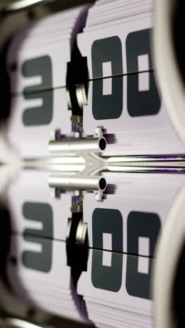 temporizador de reloj de giro en vertical