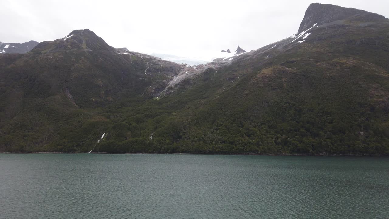 HD-video af en gletsjer i det sydlige Chile om sommeren
