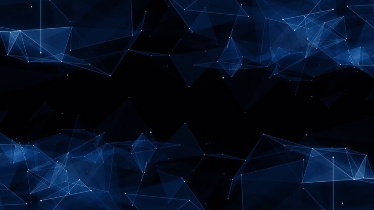 Plexus abstract network white technology science background loop