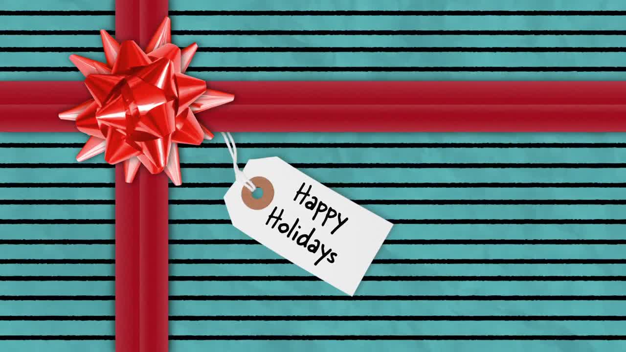 축제 포장 된 크리스마스 선물