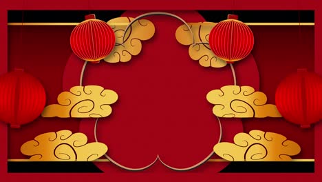horóscopo chino 2022. fondo de celebración del año nuevo chino, dorado y rojo chino decorativo fondo festivo clásico para una fiesta