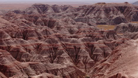 Badlands National Park - Scenic View of the Eroded Landscape