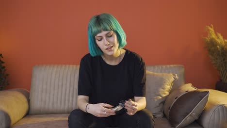 un psicópata con un cuchillo.