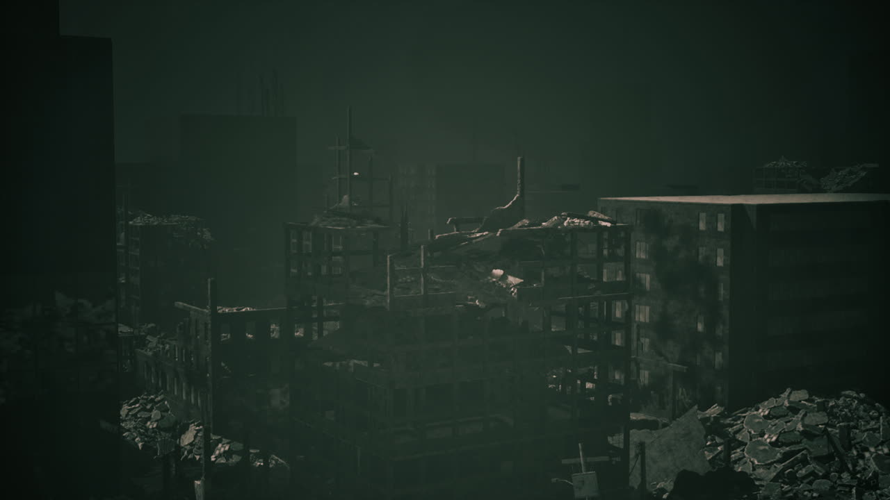 Destroyed City Ruins