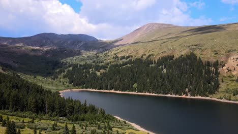 4K-Drohnenaufnahmen-über-Einem-See-In-Der-Nähe-Des-Guanella-Pass,-Georgetown,-Colorado,-Rocky-Mountains