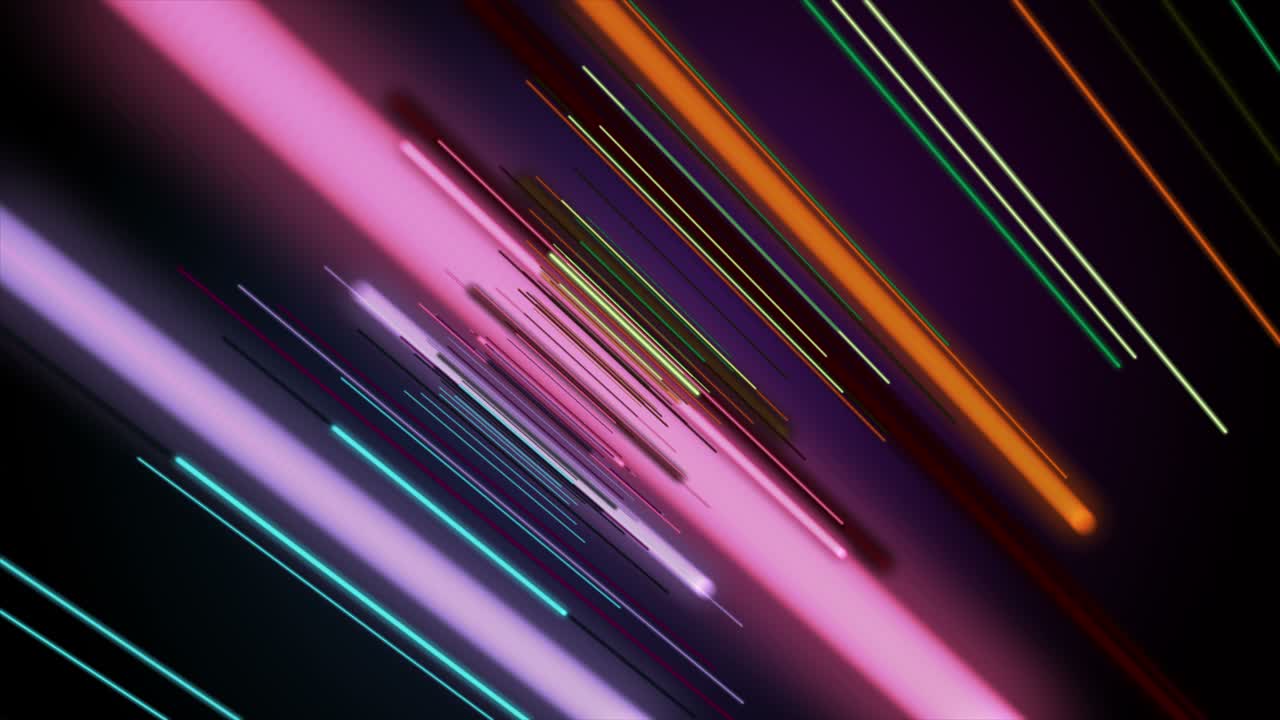 animación futurista con objeto de franja brillante en cámara lenta, 4096x2304 bucle 4k