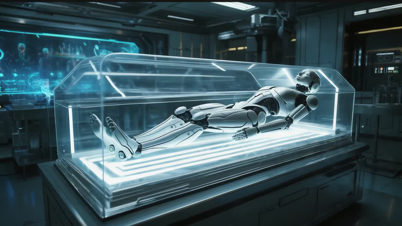 미래의 의학 실험실에서 냉동 보존된 로