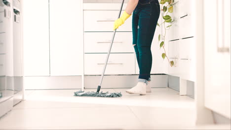 mop, janitor dancing and cleaning floor