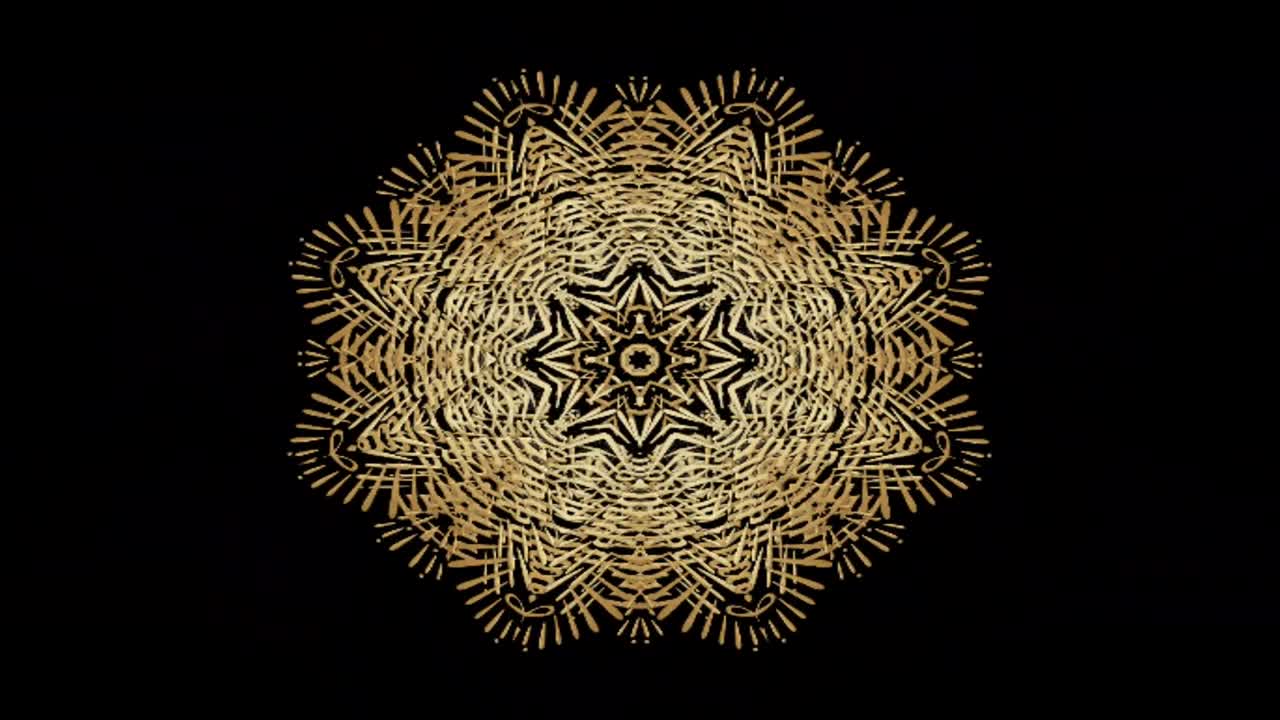 fondo de movimiento de patrón gráfico de caleidoscopio colorido