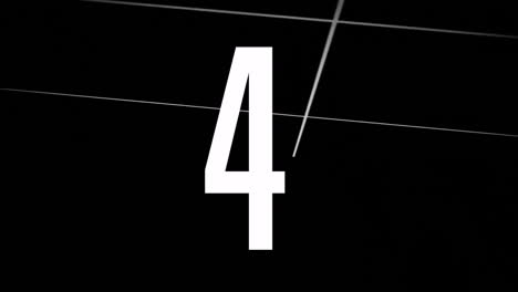 number 5 animation with intersecting lines on black background