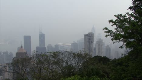 Central-business-district-of-Hong-Kong,-China