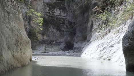 river hiking in the lengarica canyon and thermal baths of benja permet