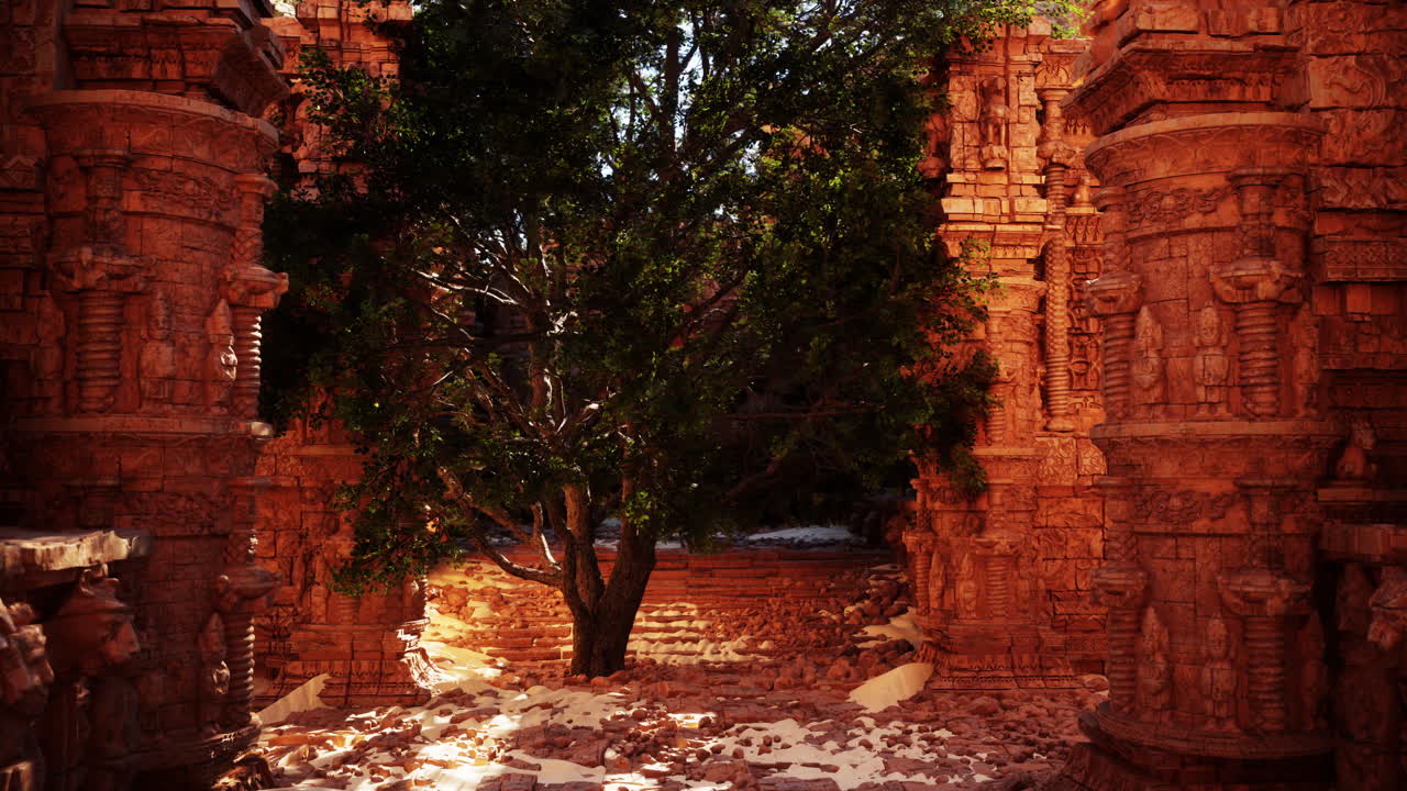 antiguas ruinas en la jungla