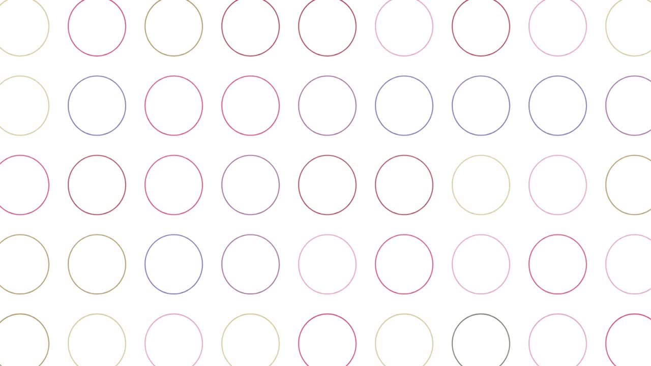 ⁇  바탕에 여러 가지 다채로운 원형 모양의 디지털 애니메이션