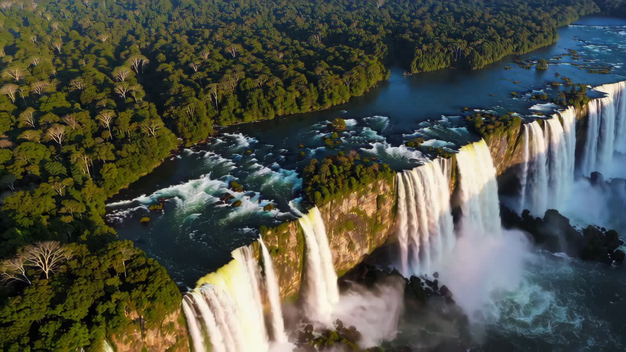 Iguazu Falls - Aerial View of the Mighty Waterfalls