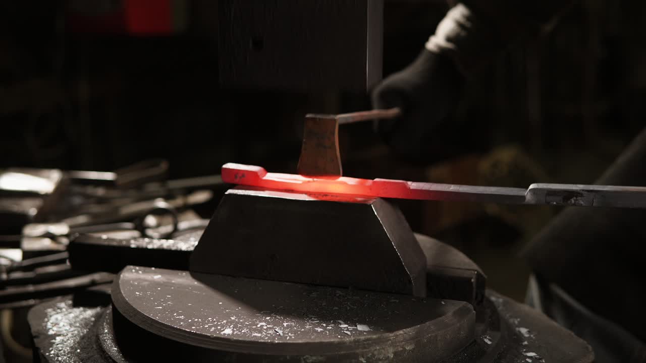 Blacksmith Forging Metal