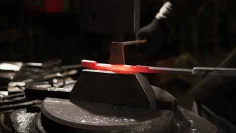 blacksmith forging metal