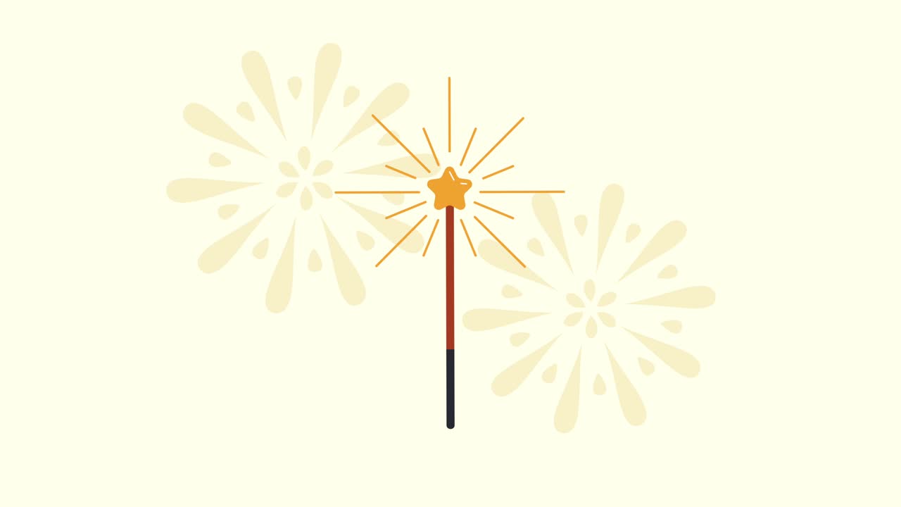 Bengala con Fuochi d'Artificio