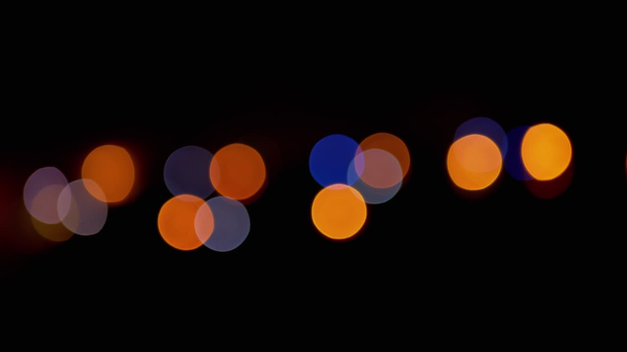 Christmas Garland of Many Blinking, Flickering multicolored LED Lights. 4K