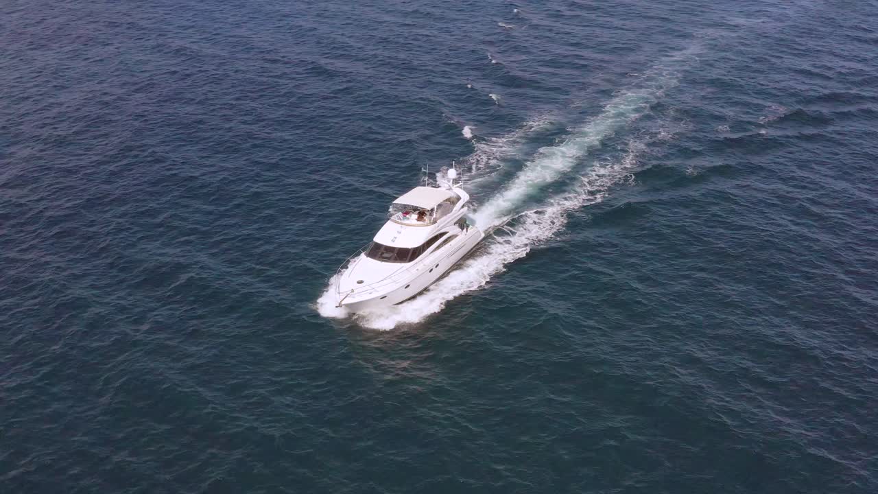 Luxury Yacht Cruising on the Ocean