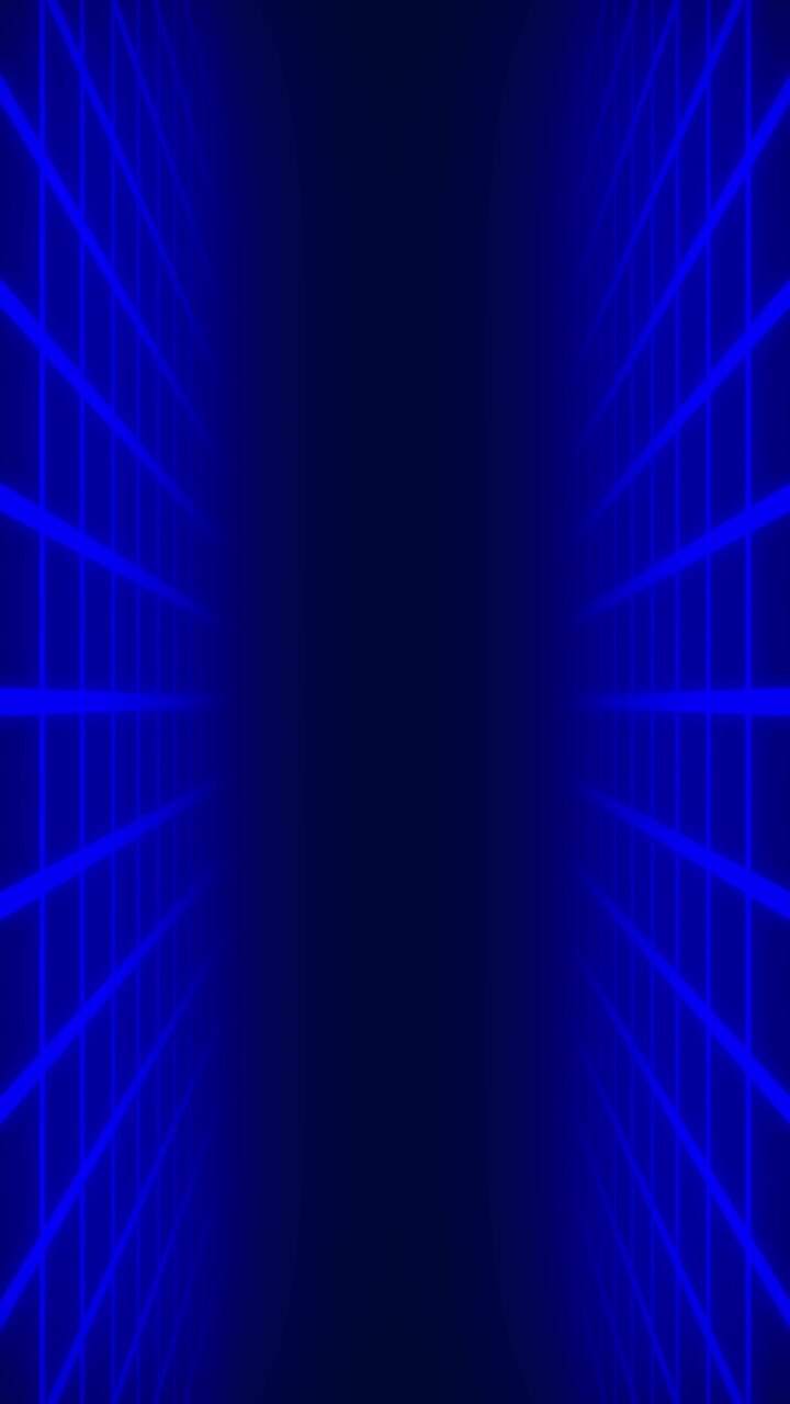 Animazione di un movimento attraverso una griglia digitale in stile synthwave anni '80. Loop senza soluzione di continuità per immagini tecnologiche