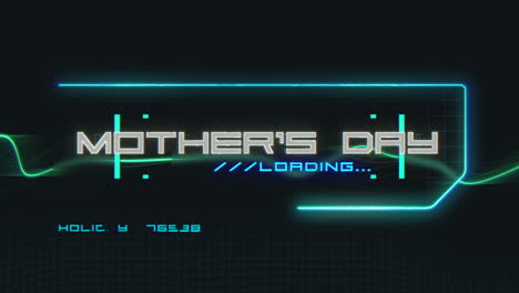 Mothers-Day-with-HUD-elements-and-lines-on-computer-screen