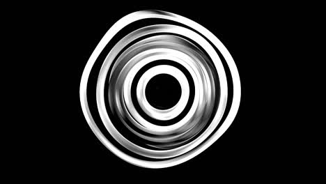 patrón circular abstracto en blanco y negro