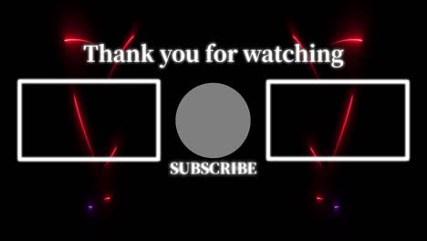 cool stylish end card ending screen motion graphics