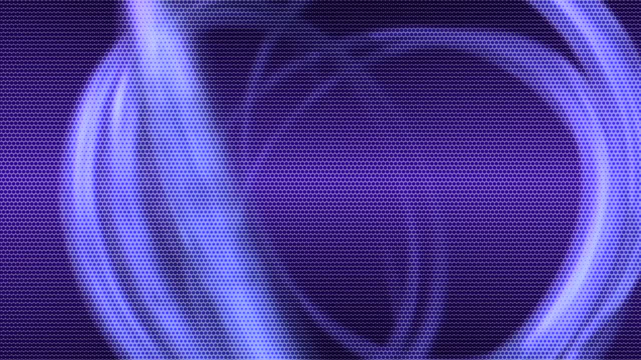 Computer generated animated moving motion background showing scientific biology atoms molecules particles genes DNA