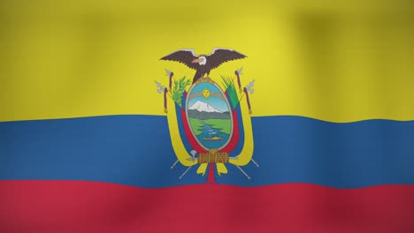 animation of fireworks over flag of ecuador