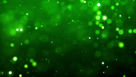 fondo abstracto de luces verdes desenfocadas