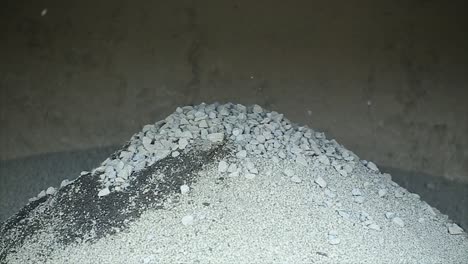 dust collector storage for remaining aggregate in the form of sand, gravel and filler material at the asphalt mixing plant factory