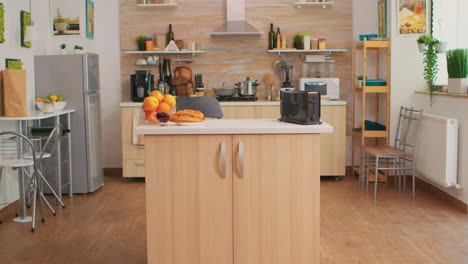 empty kitchen in the morning