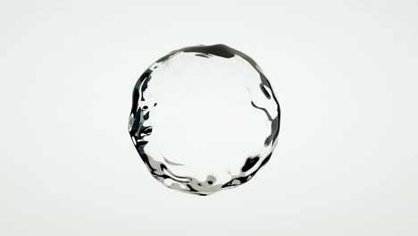 waving floating water ball made in cg