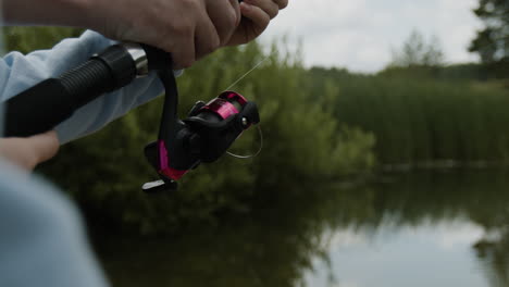fishing by the lake