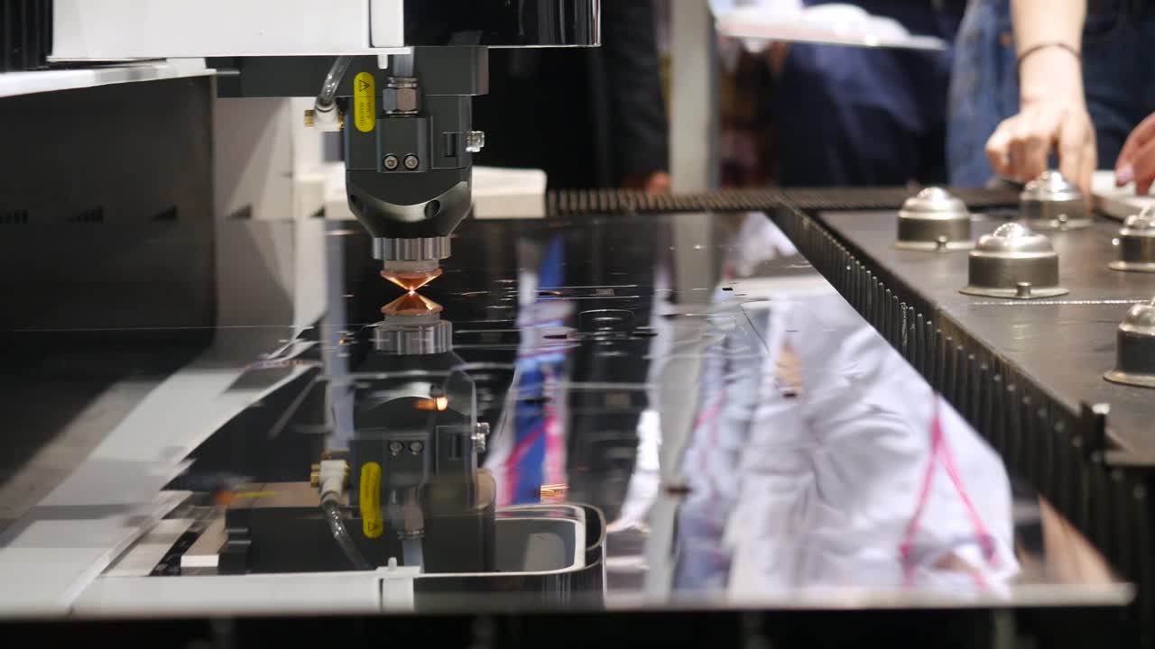Laser Cutting Machine in Operation