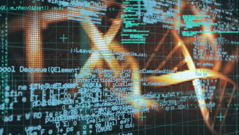 Animation of dna strands and scientific data processing