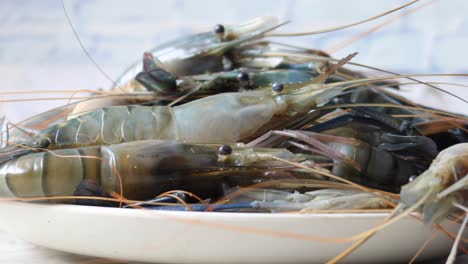 Close-up-of-king-prawn-on-plate-on-table