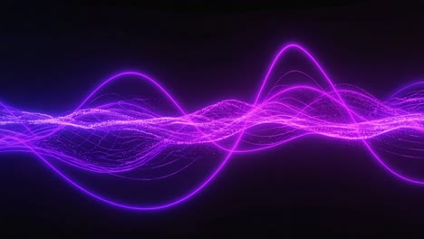 abstract neon wave