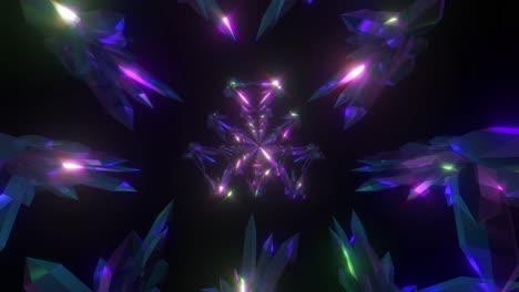 abstract crystal geometric design